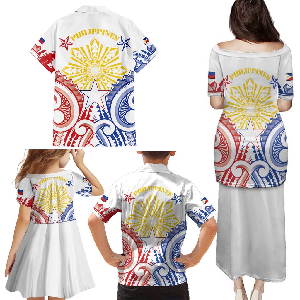 Philippines Family Matching Puletasi and Hawaiian Shirt Katipunan Andres Bonifacio LT05 - Polynesian Pride