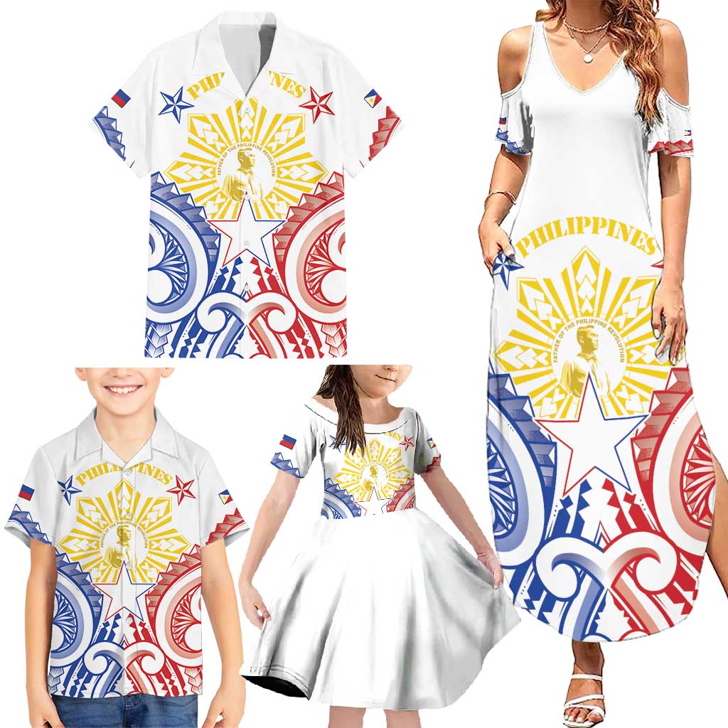 Philippines Family Matching Summer Maxi Dress and Hawaiian Shirt Katipunan Andres Bonifacio LT05 - Polynesian Pride