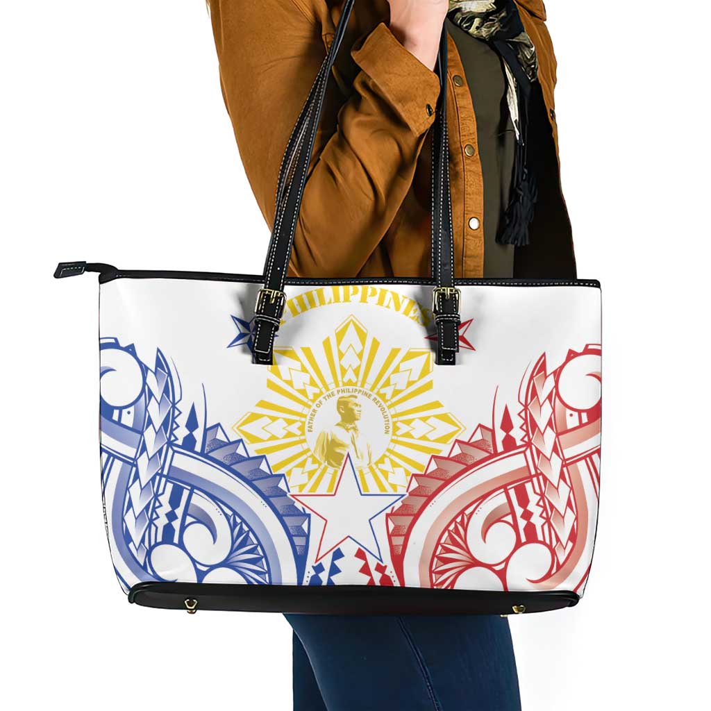Philippines Leather Tote Bag Katipunan Andres Bonifacio LT05 - Polynesian Pride