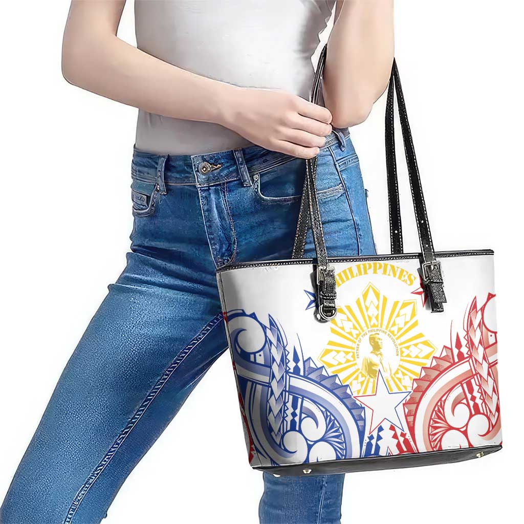 Philippines Leather Tote Bag Katipunan Andres Bonifacio LT05 - Polynesian Pride