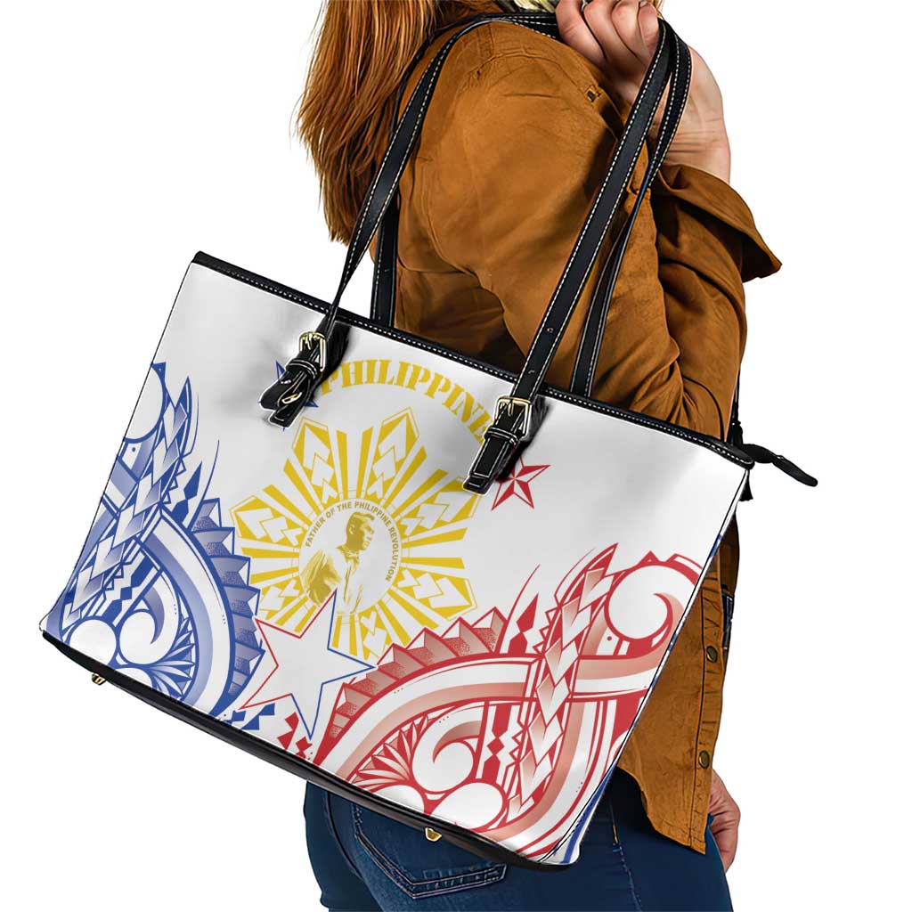 Philippines Leather Tote Bag Katipunan Andres Bonifacio LT05 - Polynesian Pride
