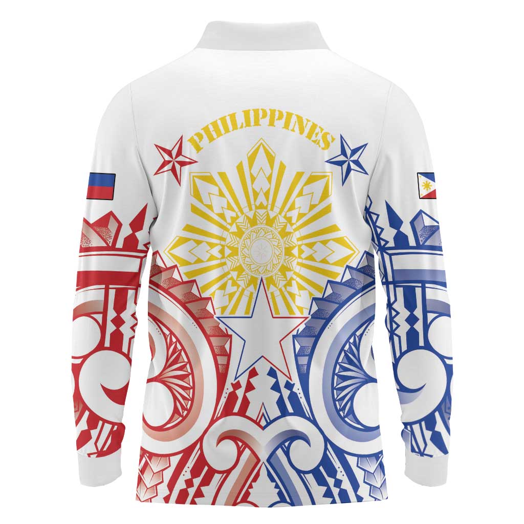 Philippines Long Sleeve Polo Shirt Katipunan Andres Bonifacio LT05 - Polynesian Pride