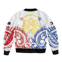 Philippines Sleeve Zip Bomber Jacket Katipunan Andres Bonifacio LT05 - Polynesian Pride