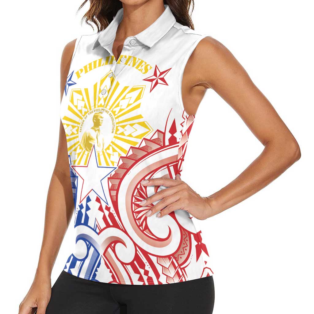 Philippines Women Sleeveless Polo Shirt Katipunan Andres Bonifacio