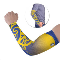 Custom James Cook High School Arm Sleeves Maori Koru Pattern