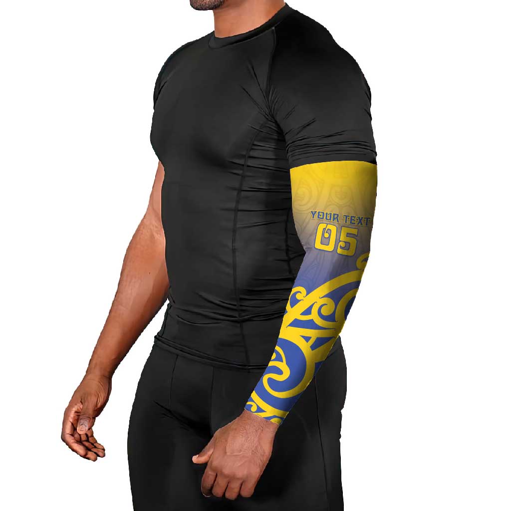 Custom James Cook High School Arm Sleeves Maori Koru Pattern