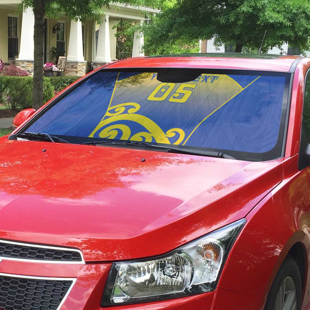 Custom James Cook High School Auto Sun Shade Maori Koru Pattern