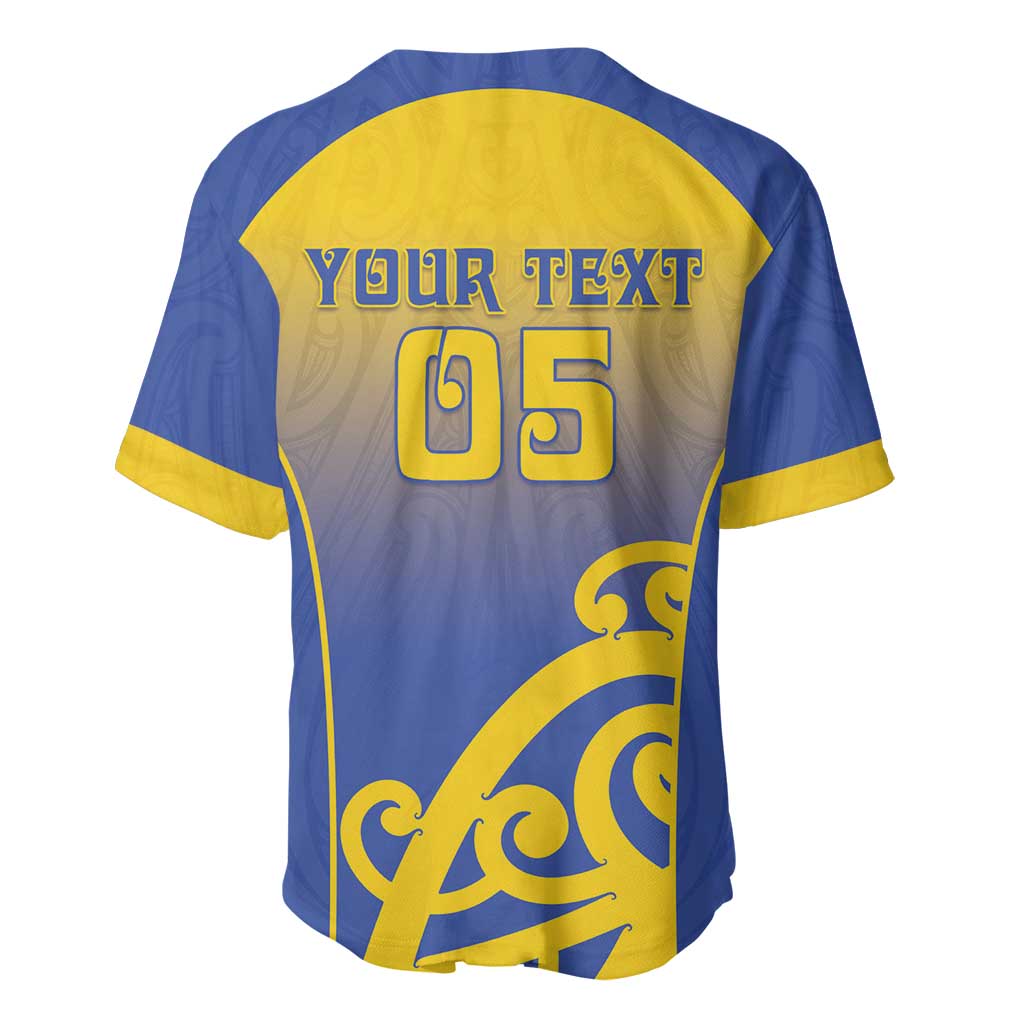 Custom James Cook High School Baseball Jersey Maori Koru Pattern