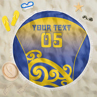 Custom James Cook High School Beach Blanket Maori Koru Pattern