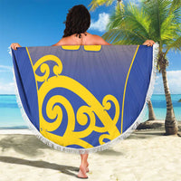 Custom James Cook High School Beach Blanket Maori Koru Pattern