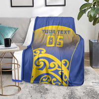 Custom James Cook High School Blanket Maori Koru Pattern