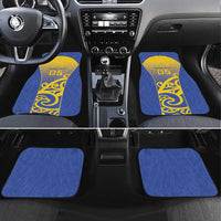 Custom James Cook High School Car Mats Maori Koru Pattern