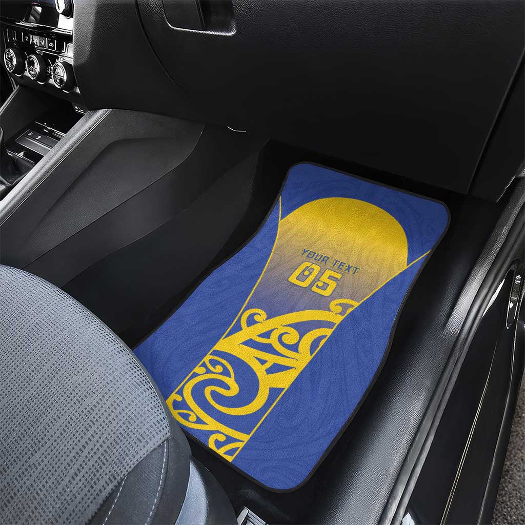Custom James Cook High School Car Mats Maori Koru Pattern