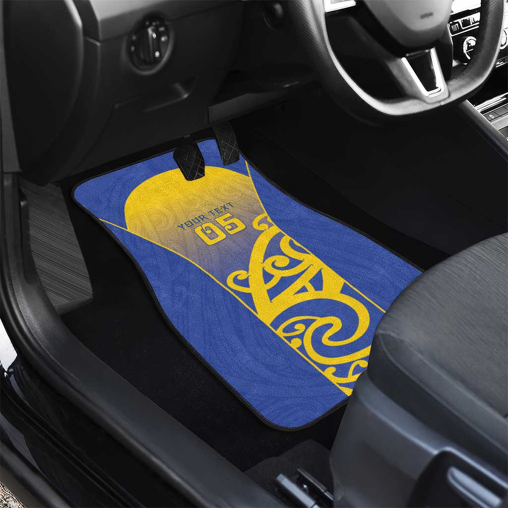 Custom James Cook High School Car Mats Maori Koru Pattern