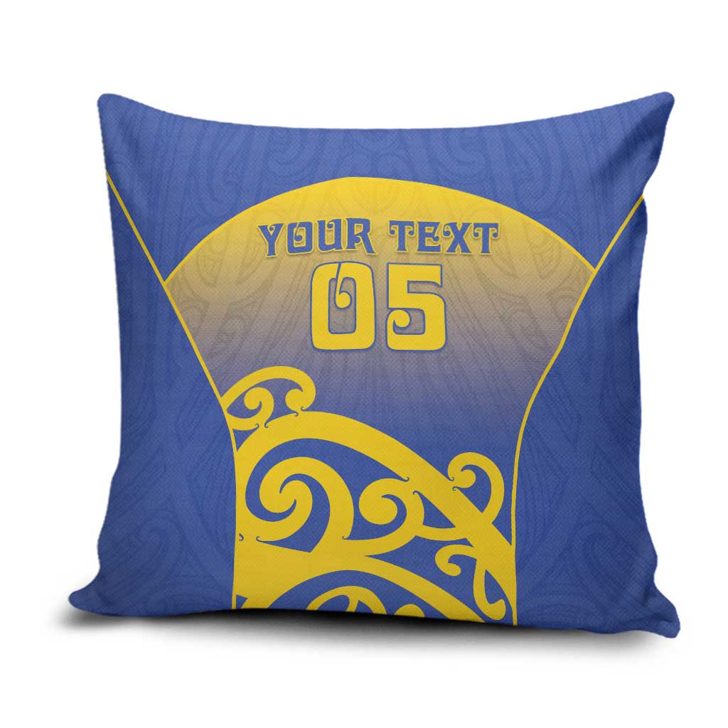Custom James Cook High School Pillow Cover Maori Koru Pattern