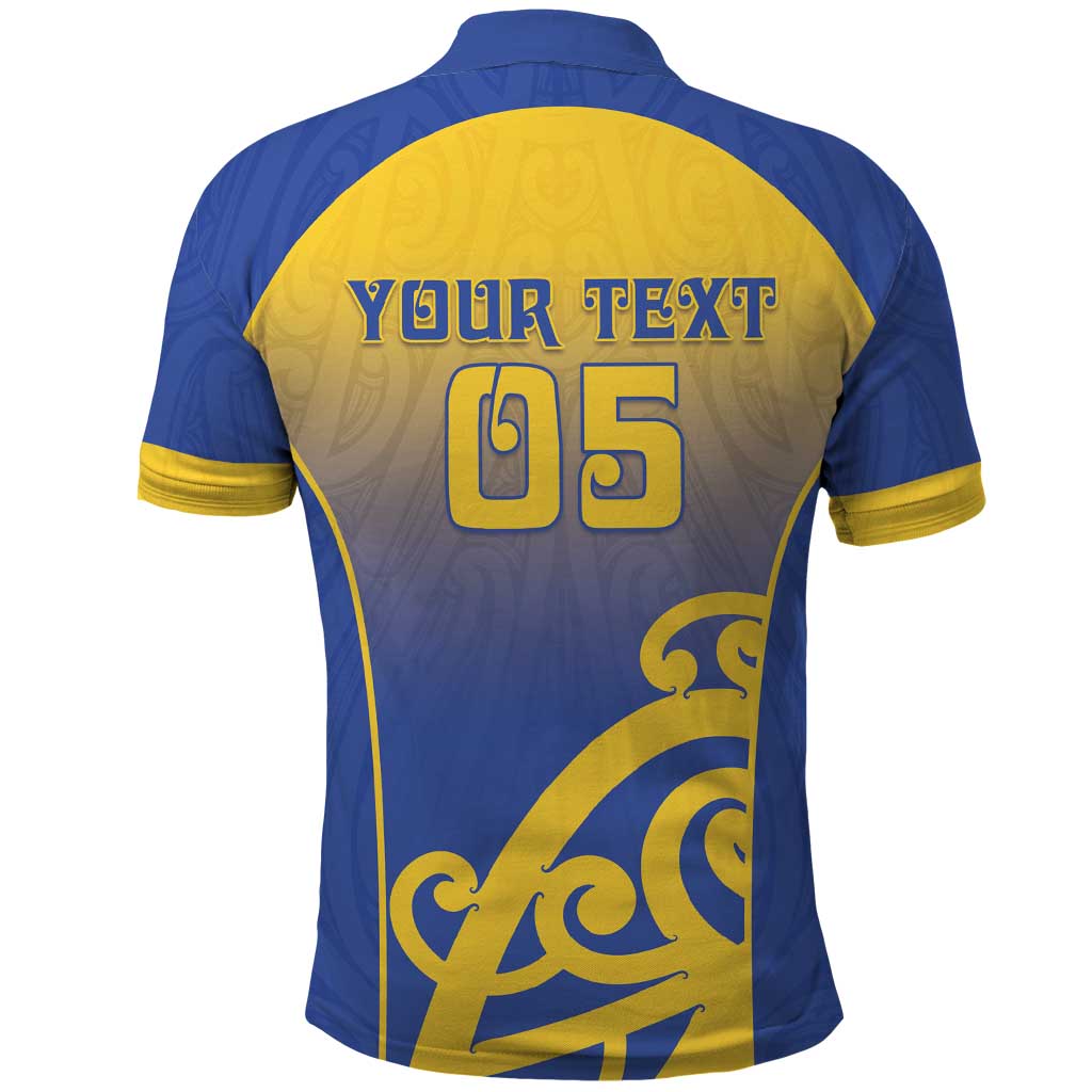 Custom James Cook High School Polo Shirt Maori Koru Pattern