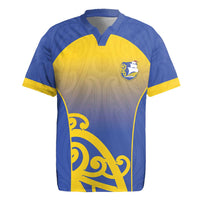 Custom James Cook High School Rugby Jersey Maori Koru Pattern