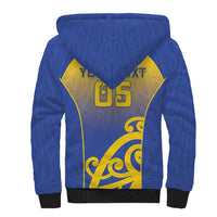 Custom James Cook High School Sherpa Hoodie Maori Koru Pattern
