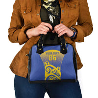 Custom James Cook High School Shoulder Handbag Maori Koru Pattern