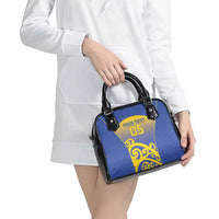 Custom James Cook High School Shoulder Handbag Maori Koru Pattern