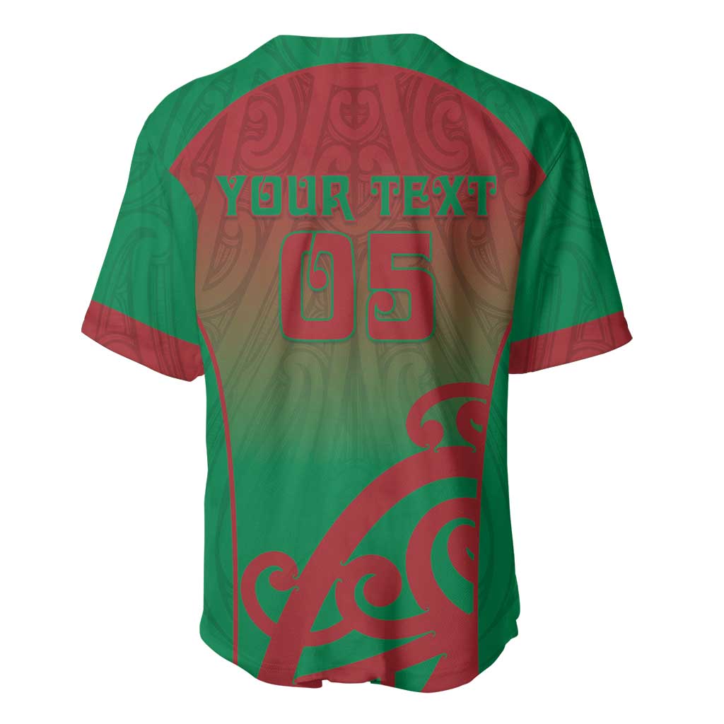Custom Onehunga High School Baseball Jersey Maori Koru Pattern