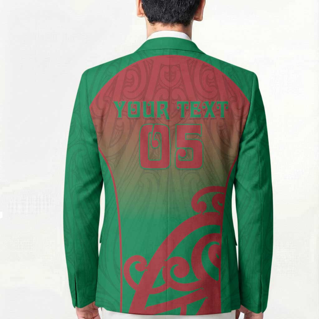 Custom Onehunga High School Blazer Maori Koru Pattern