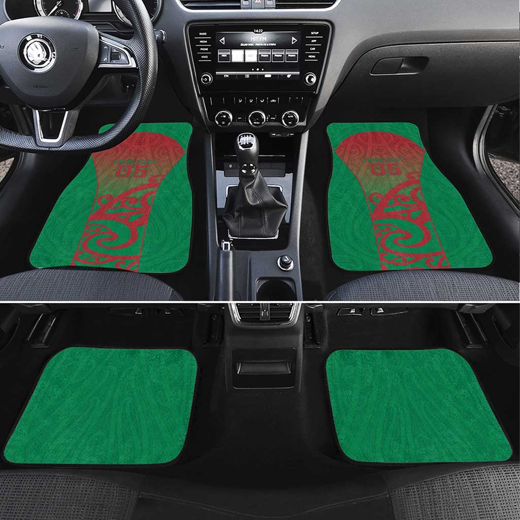 Custom Onehunga High School Car Mats Maori Koru Pattern