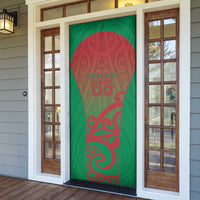 Custom Onehunga High School Door Cover Maori Koru Pattern