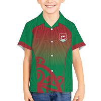 Custom Onehunga High School Kid Hawaiian Shirt Maori Koru Pattern