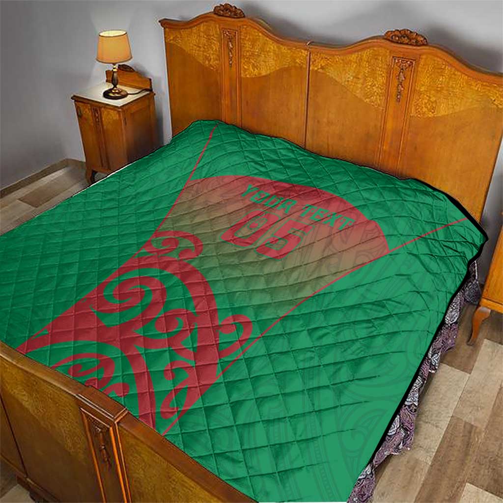 Custom Onehunga High School Quilt Maori Koru Pattern