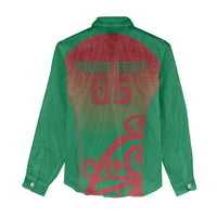 Custom Onehunga High School Women Casual Shirt Maori Koru Pattern