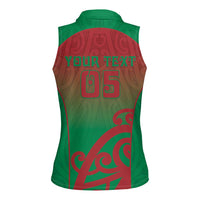 Custom Onehunga High School Women Sleeveless Polo Shirt Maori Koru Pattern LT05 - Polynesian Pride