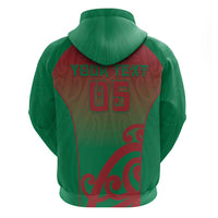 Custom Onehunga High School Zip Hoodie Maori Koru Pattern