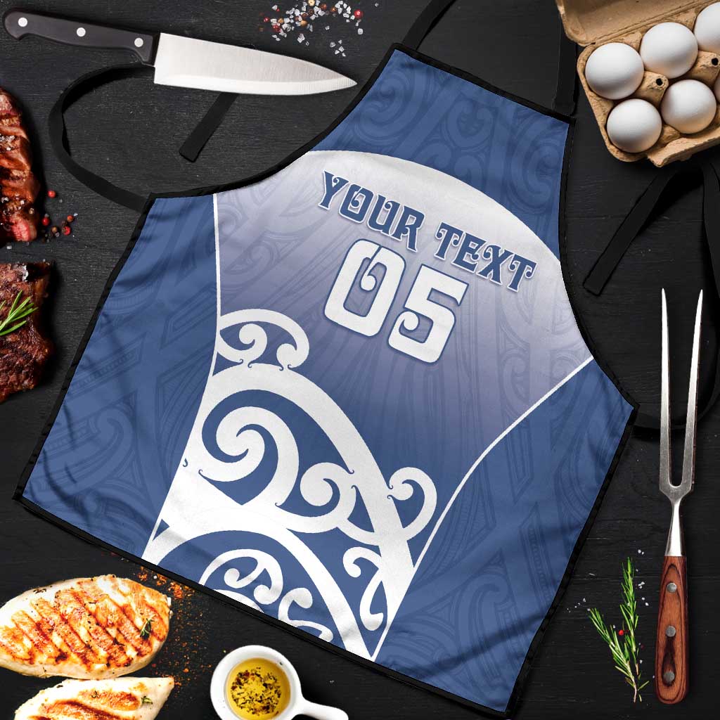 Custom New Zealand Aotea College Apron Maori Koru Pattern