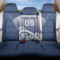 Custom New Zealand Aotea College Back Car Seat Cover Maori Koru Pattern LT05 One Size Blue - Polynesian Pride