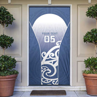 Custom New Zealand Aotea College Door Cover Maori Koru Pattern