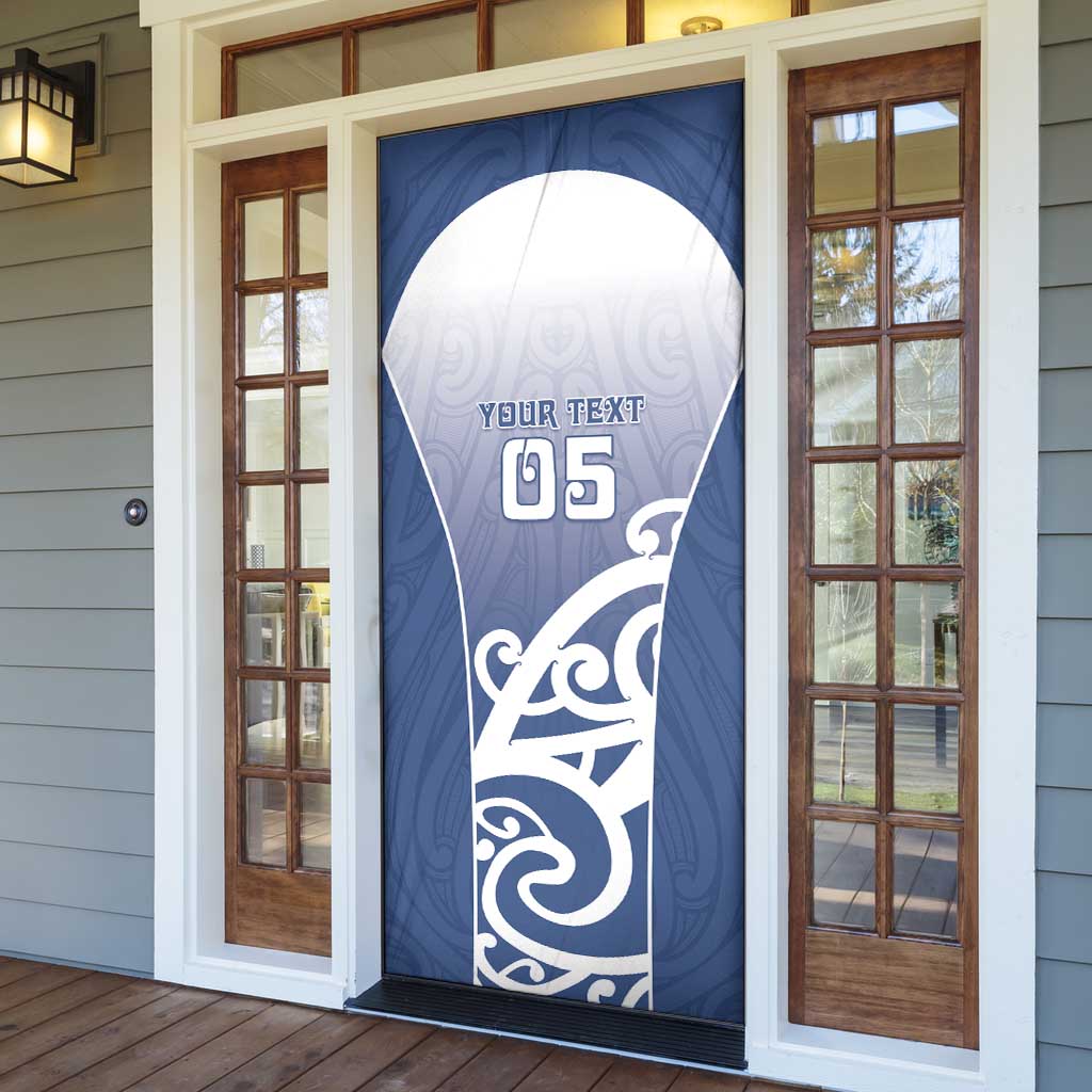 Custom New Zealand Aotea College Door Cover Maori Koru Pattern
