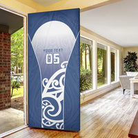 Custom New Zealand Aotea College Door Cover Maori Koru Pattern