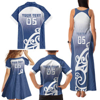 Custom New Zealand Aotea College Family Matching Tank Maxi Dress and Hawaiian Shirt Maori Koru Pattern LT05 - Polynesian Pride