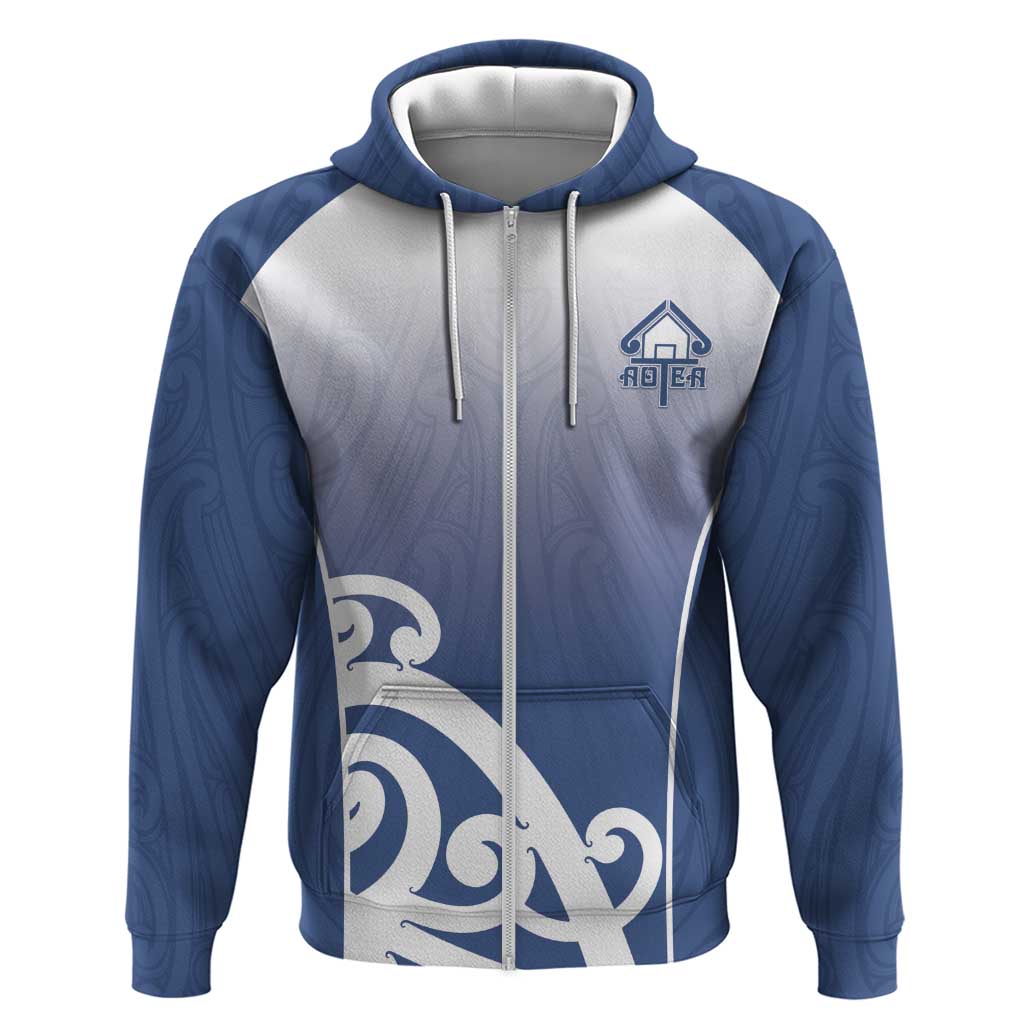 Custom New Zealand Aotea College Hoodie Maori Koru Pattern