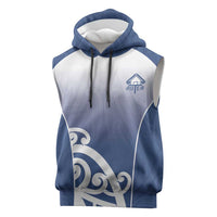 Custom New Zealand Aotea College Sleeveless Hoodie Maori Koru Pattern