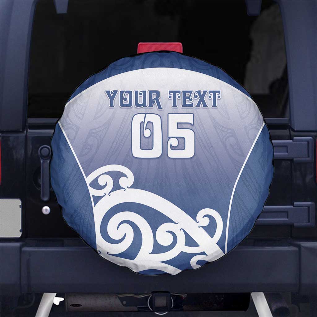 Custom New Zealand Aotea College Spare Tire Cover Maori Koru Pattern