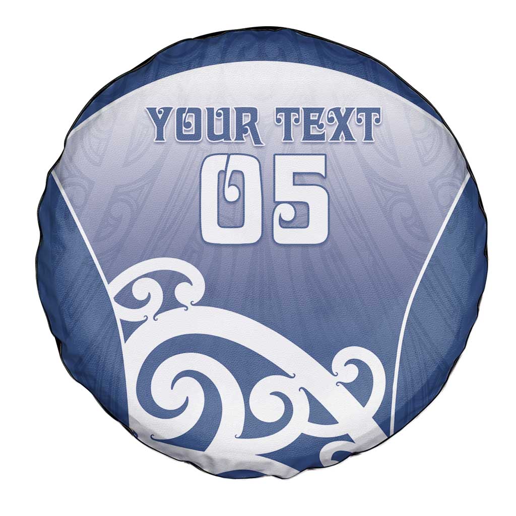 Custom New Zealand Aotea College Spare Tire Cover Maori Koru Pattern