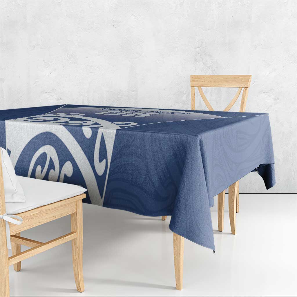 Custom New Zealand Aotea College Tablecloth Maori Koru Pattern