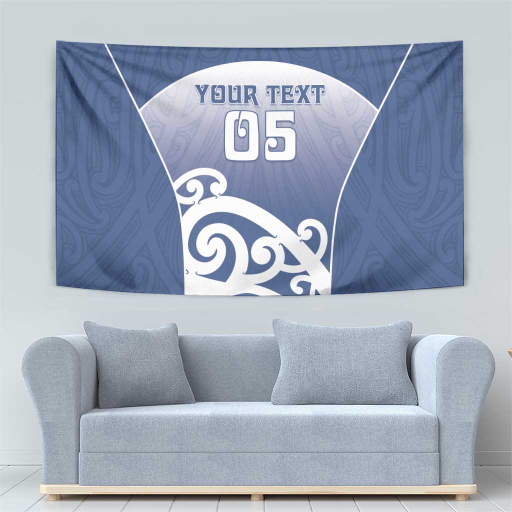Custom New Zealand Aotea College Tapestry Maori Koru Pattern