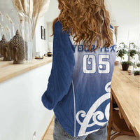 Custom New Zealand Aotea College Women Casual Shirt Maori Koru Pattern