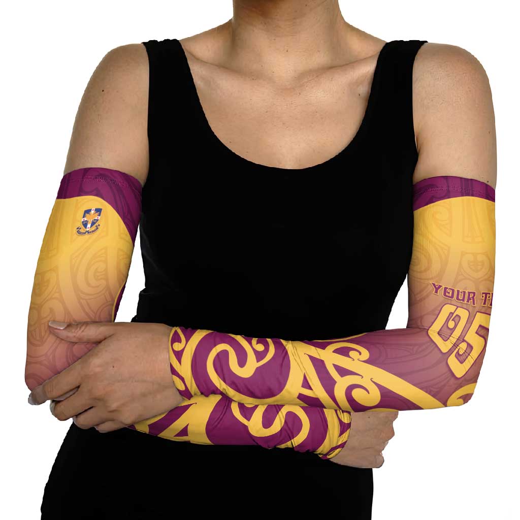 Custom Waiuku College Arm Sleeves Maori Koru Pattern