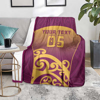 Custom Waiuku College Blanket Maori Koru Pattern