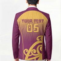 Custom Waiuku College Blazer Maori Koru Pattern