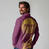 Custom Waiuku College Long Sleeve Polo Shirt Maori Koru Pattern LT05 - Polynesian Pride